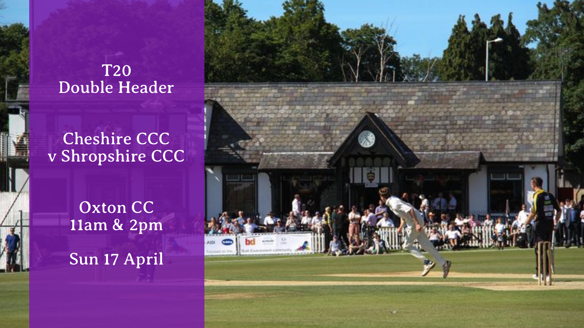 Cheshire CCC v Shropshire CCC at Oxton CC, T20 Double Header, Sunday 17 April 2022