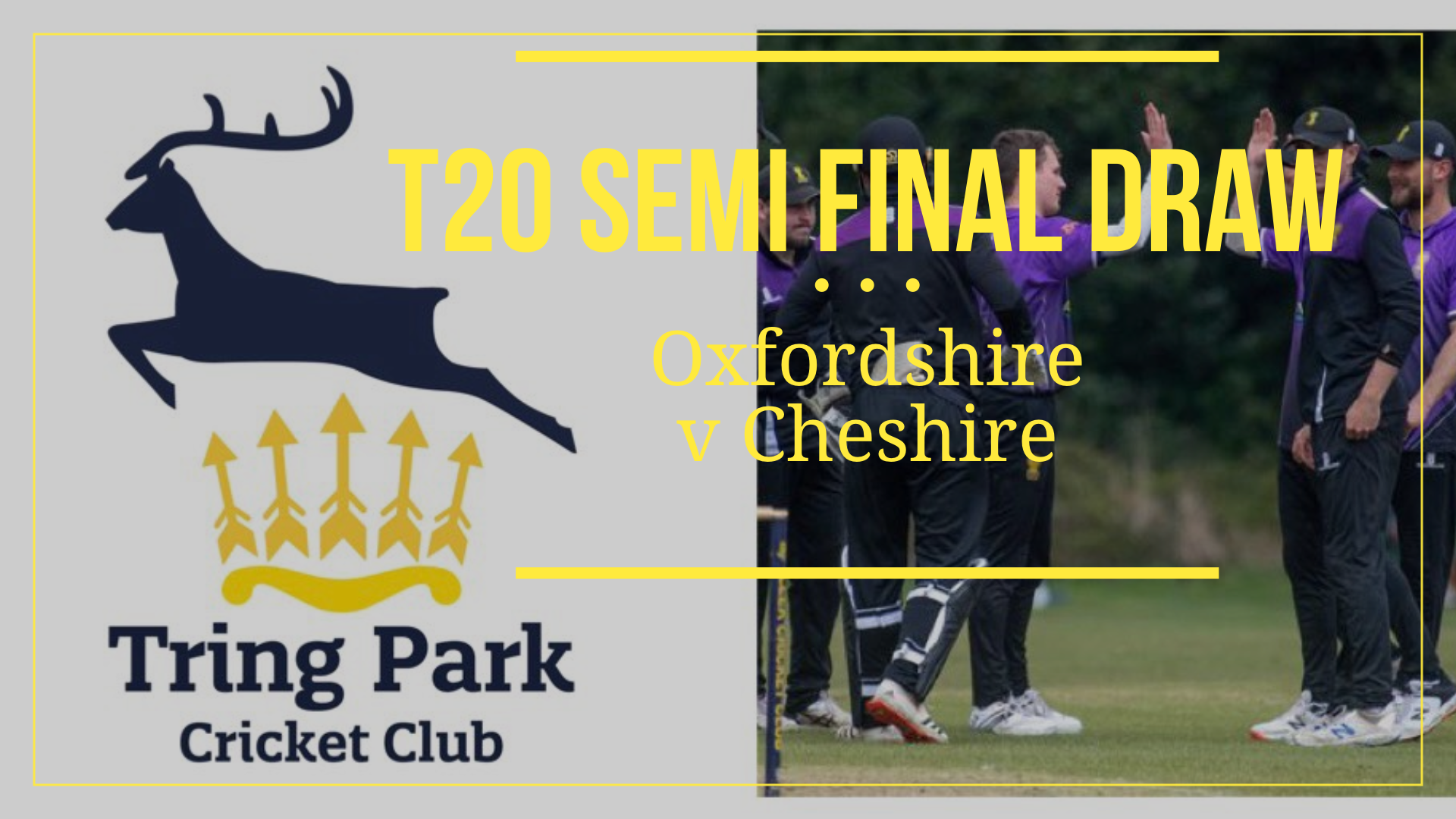 T20 Semi final draw sees Cheshire paired with Oxfordshire