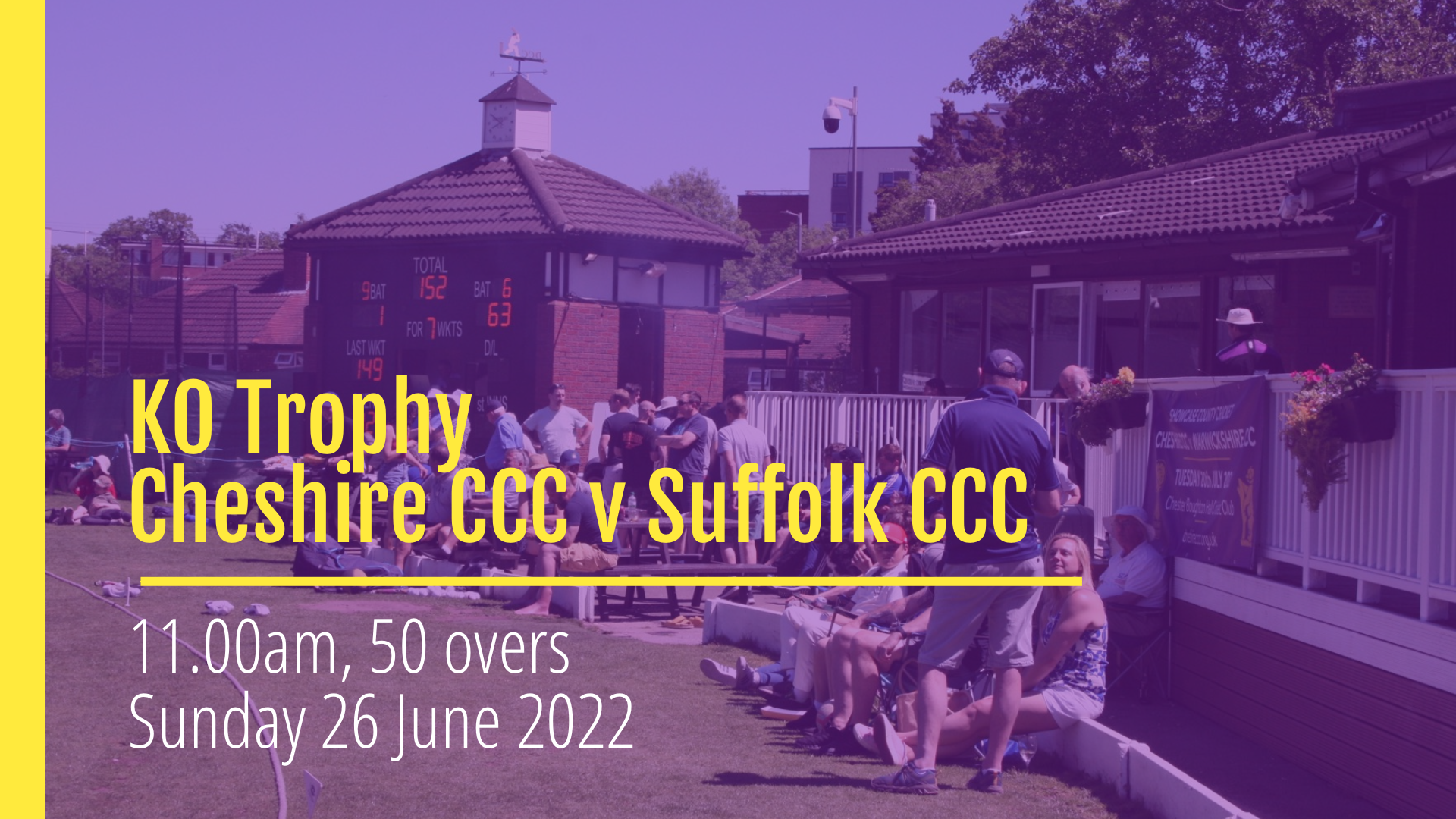 Cheshire v Suffolk - Winner takes all! Didsbury CC, Sunday 26 June