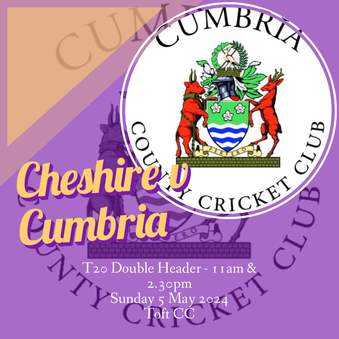 Cheshire v Cumbria - TEAM NEWS