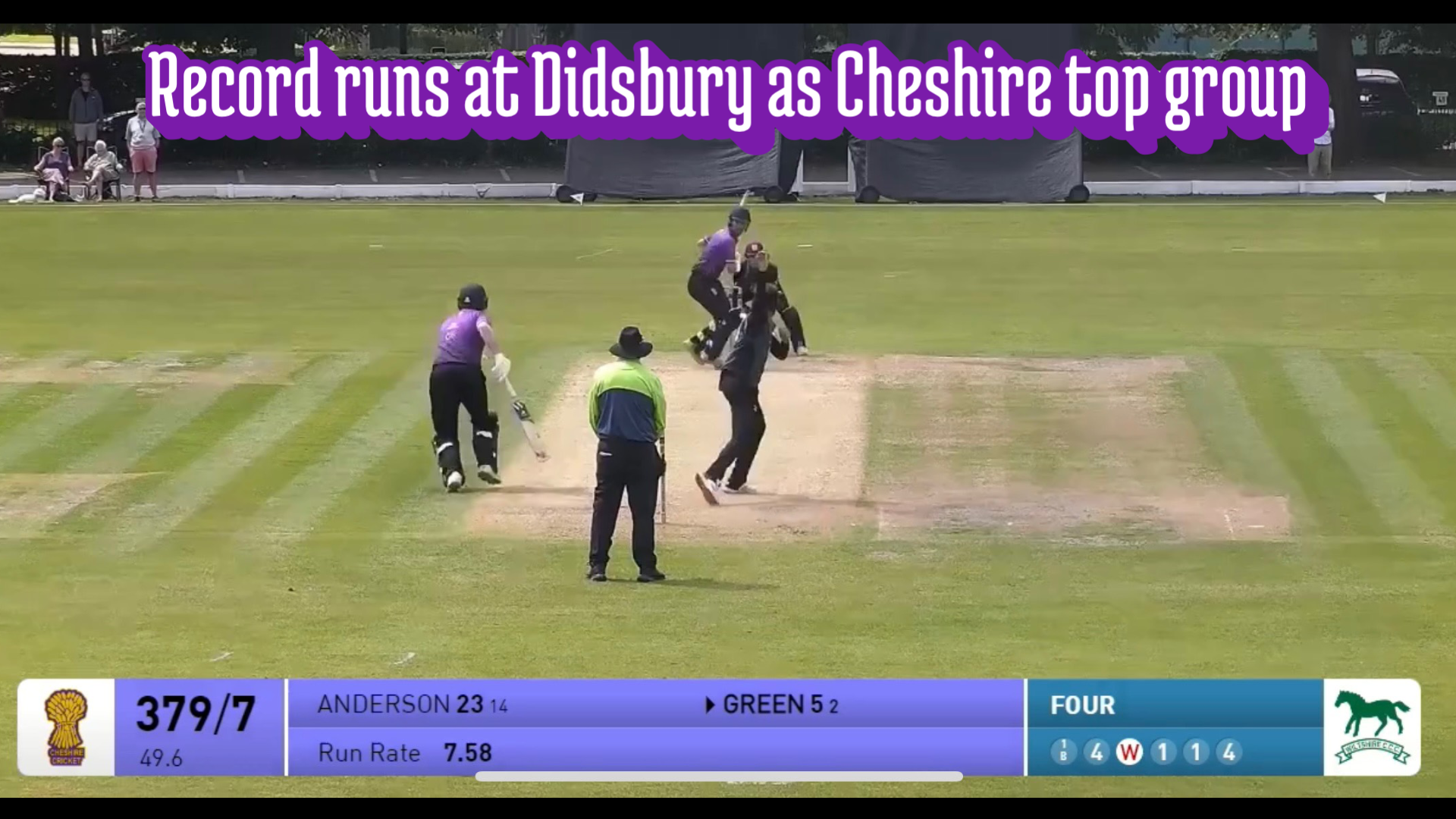 Record runs at Didsbury as Cheshire top group