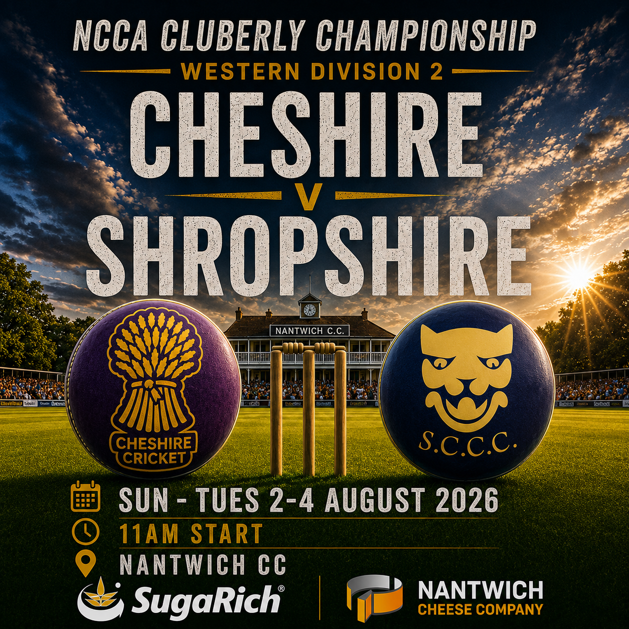 Home at last! Shropshire at Nantwich next weekend