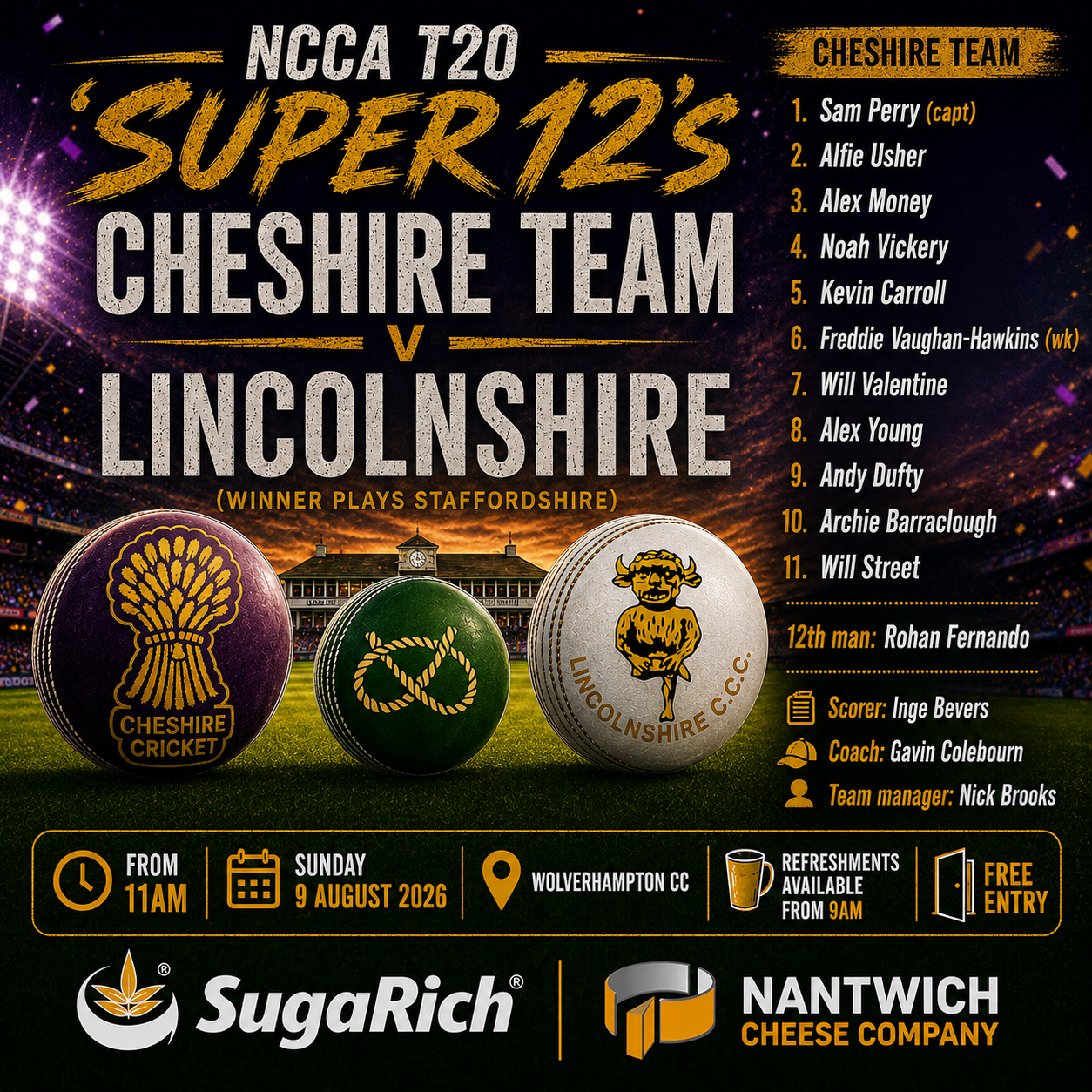 Super 12's Team v Lincolnshire 9 August