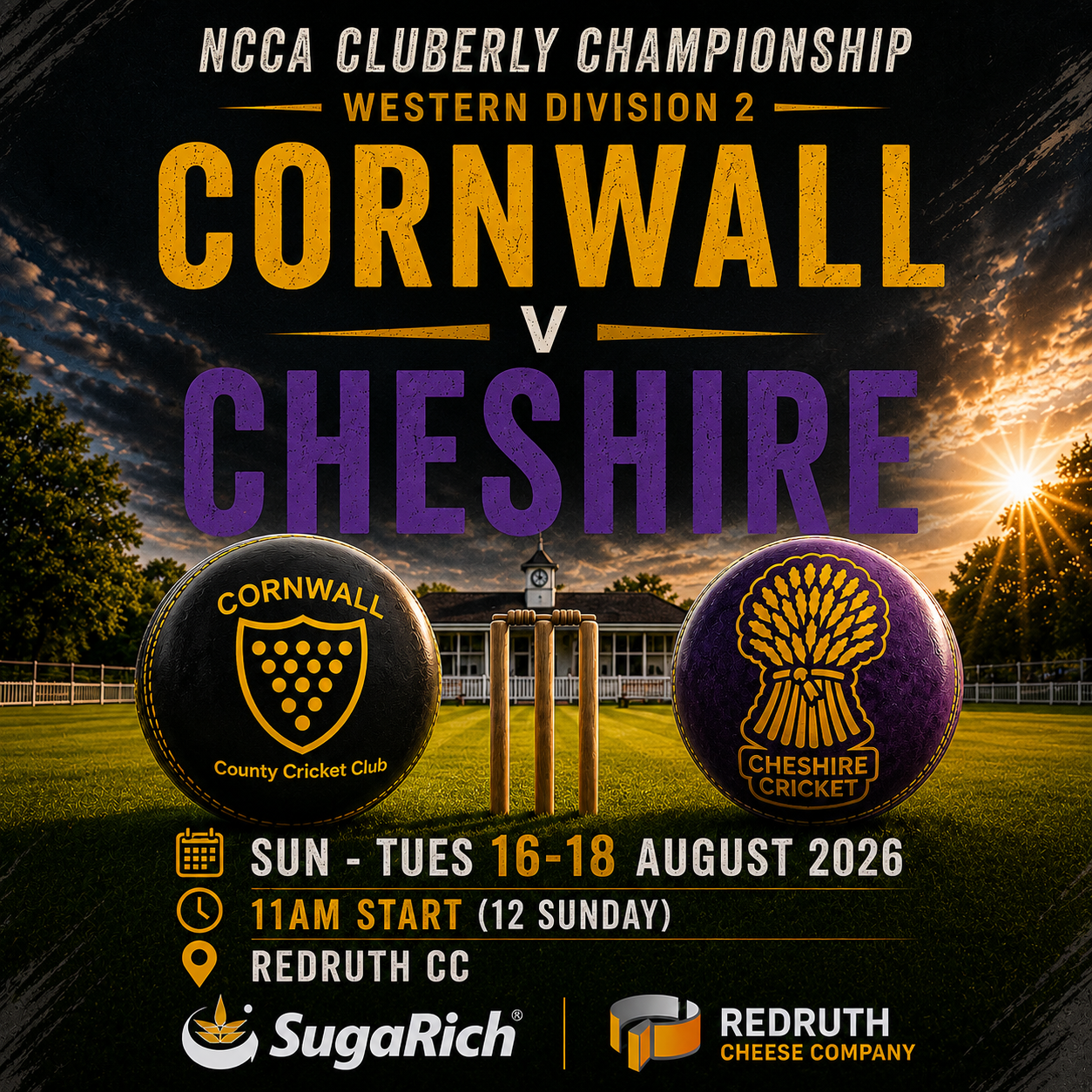 Next stop - Cornwall! Redruth CC 16-18 Aug